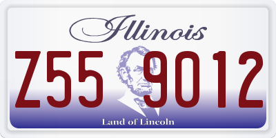 IL license plate Z559012