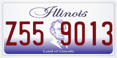 IL license plate Z559013