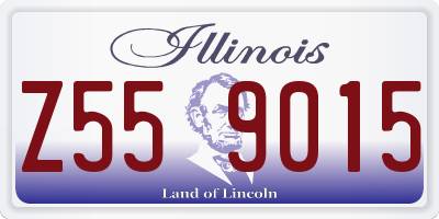 IL license plate Z559015