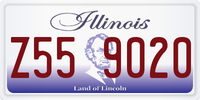 IL license plate Z559020