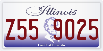 IL license plate Z559025