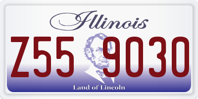 IL license plate Z559030
