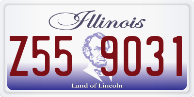 IL license plate Z559031