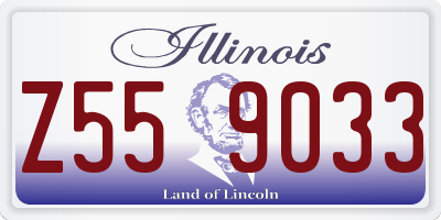 IL license plate Z559033