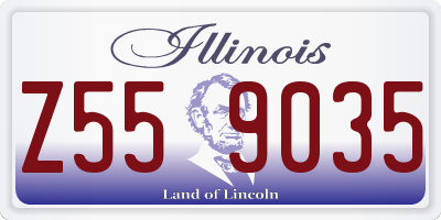 IL license plate Z559035