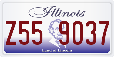 IL license plate Z559037