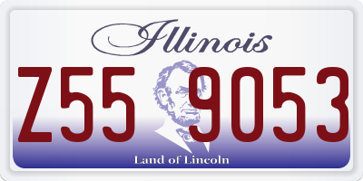 IL license plate Z559053