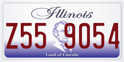 IL license plate Z559054