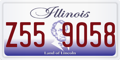 IL license plate Z559058