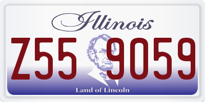 IL license plate Z559059