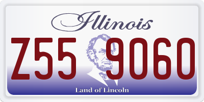 IL license plate Z559060
