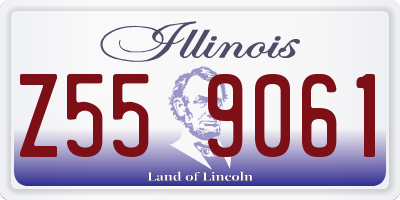 IL license plate Z559061