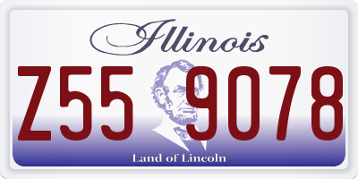 IL license plate Z559078