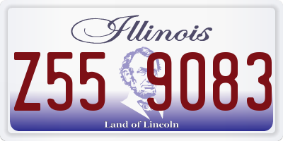 IL license plate Z559083