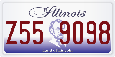 IL license plate Z559098