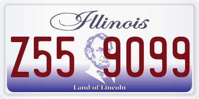 IL license plate Z559099