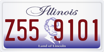 IL license plate Z559101