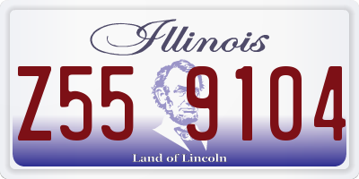 IL license plate Z559104