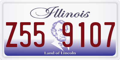 IL license plate Z559107
