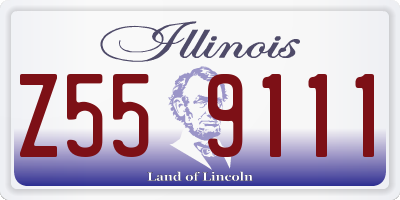 IL license plate Z559111