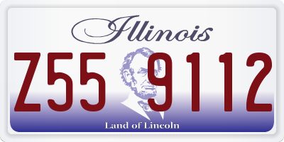 IL license plate Z559112