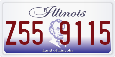 IL license plate Z559115