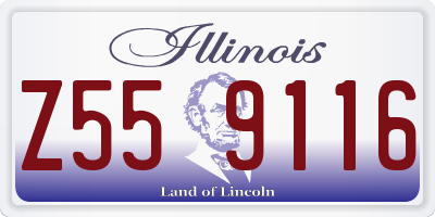 IL license plate Z559116