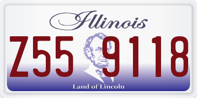 IL license plate Z559118
