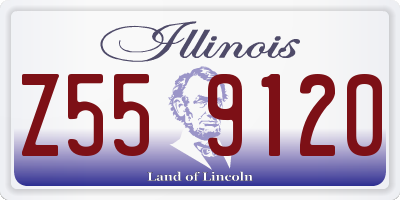 IL license plate Z559120