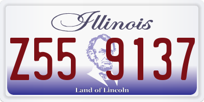 IL license plate Z559137