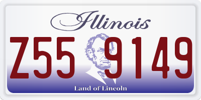 IL license plate Z559149