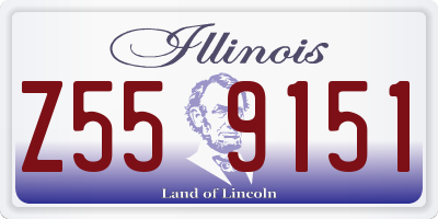 IL license plate Z559151