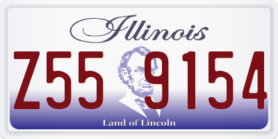 IL license plate Z559154