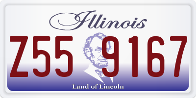 IL license plate Z559167