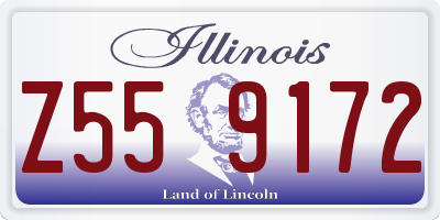 IL license plate Z559172