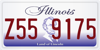 IL license plate Z559175