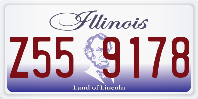 IL license plate Z559178