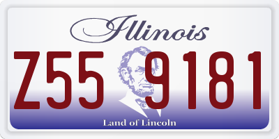 IL license plate Z559181