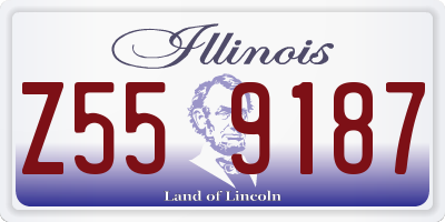 IL license plate Z559187
