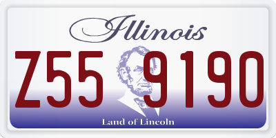IL license plate Z559190