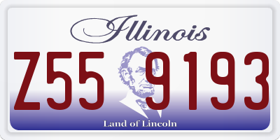 IL license plate Z559193