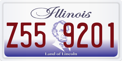 IL license plate Z559201
