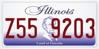 IL license plate Z559203
