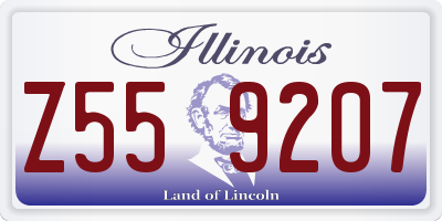IL license plate Z559207