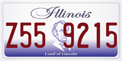 IL license plate Z559215