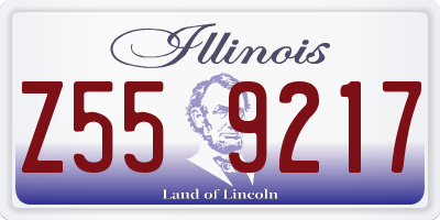 IL license plate Z559217
