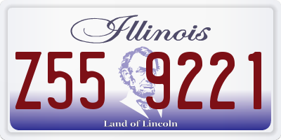 IL license plate Z559221