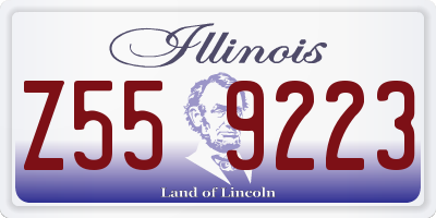 IL license plate Z559223
