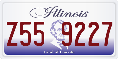 IL license plate Z559227