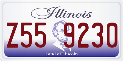 IL license plate Z559230